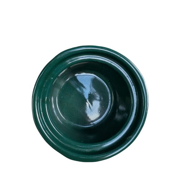 Vintage Rival Potpourri Crock Pot 3206 Green Lace Roses Tested Working - Picture 6 of 10